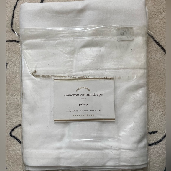 Pottery Barn Cameron Cotton Drape Curtains - Picture 1 of 2